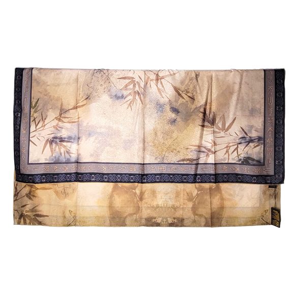 NWT Double Sided Silk Scarf 53"x53" Large Square Shawl Wrap SJJL 3210 - Picture 5 of 15